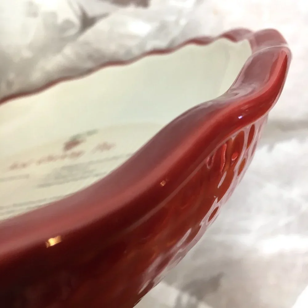 * Simply Homemade Pie Quiche  Just Cherry Ceramic Dish